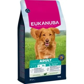 EUKANUBA Trockenfutter Hund, Adult, groß, Lamm 2x12 kg