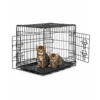 Lionto Katzentransportkäfig faltbar mit Hygiene-Bodenwanne