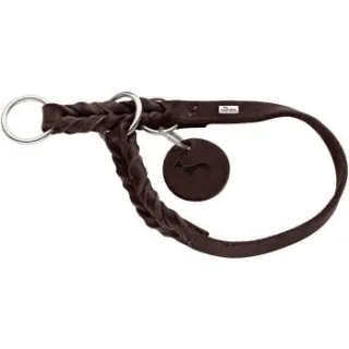 Hunter Dressurhalsung Solid Education dunkelbraun 35 cm
