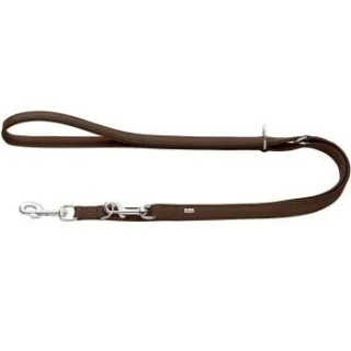 Hunter verstellbare Hundeführleine amalfi braun 2 cm