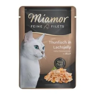 Miamor Feine Filets in Jelly Thunfisch in Lachsjelly 24x100 g
