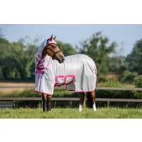 Bucas Fliegendecke Buzz-Off X, blue/blossom - 145 cm