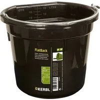 Kerbl Futter- und Wassereimer FlatBack - schwarz