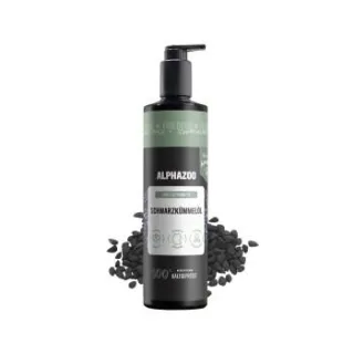 ALPHAZOO Premium Schwarzkümmelöl für Hunde I Echter Schwarzkümmel kaltgepresst 500 ml