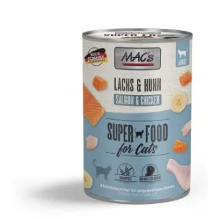 MAC's Nassfutter Katze Adult Lachs und Hühnchen 12x400 g
