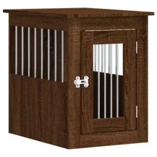 VidaXL Hundekäfig im Möbel-Stil braun 62 cm, 45 cm, 59 cm