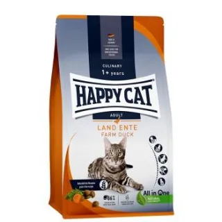 HAPPY CAT Culinary Trockenfutter Katze, Adult, Land-Ente 4 kg