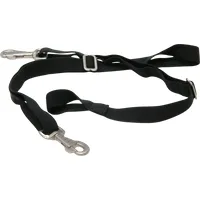 QHP Elastische Beinschnüre schwarz - 2 Stück