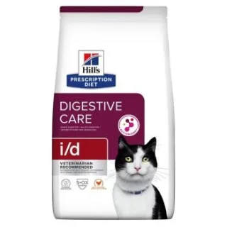 Hill's Prescription Diet i/d Trockenfutter für Katzen mit Huhn, Adult, zur Unterstützung der Verdauung 3 kg