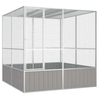 VidaXL Vogelkäfig aus verzinktem Stahl 2,14 m, 2,175 m, 2,115 m