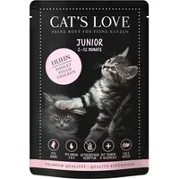 Cat's Love Katzen Nassfutter "Junior Huhn Pur" - 85 g