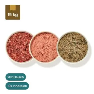 haustierkost.de Hund Welpe Frostfutter Menü 15 kg