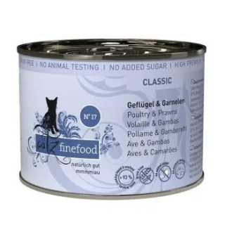 Catz finefood Nassfutter Katze Classic Adult No. 17 Geflügel und Garnele 24x200 g