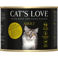 Cat's Love Katzen Nassfutter ADULT MIX KALB & TRUTHAHN  - 200 g