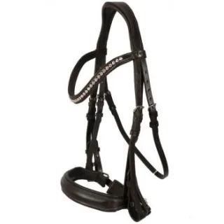 Hans Melzer Horse Equipment Hans Melzer Kandare Wiesbaden braun/silber WB EXTRA (KB-Kaltblut)