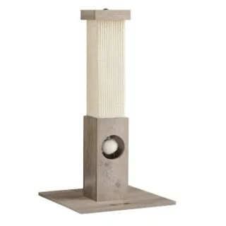 FEANDREA Katzenkratzbaum Kratzsäule 73cm weiß