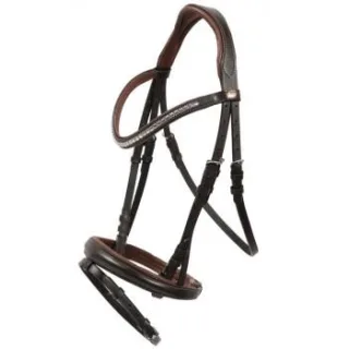 Hans Melzer Horse Equipment Hans Melzer Trense Kreuth braun/silber WB (Warmblut)