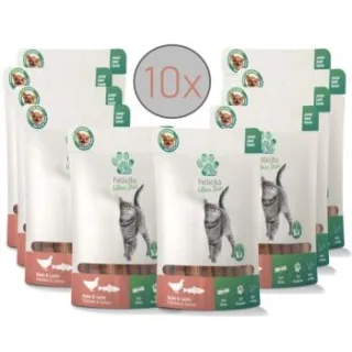 Fellicita Huhn & Lachs Sticks 10x 50g Fellonis Katzensnacks