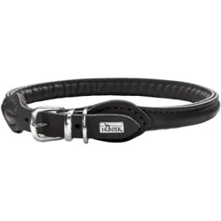 Hunter Halsband Round & Soft schwarz 40 cm