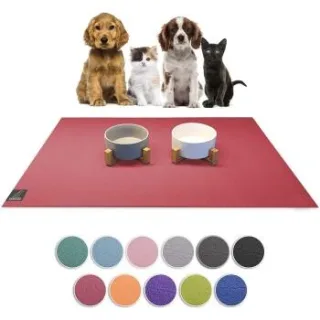 SANOZOO ® - Napfunterlage - Öko-Tex und Made in Germany rot 80 cm, 80 cm