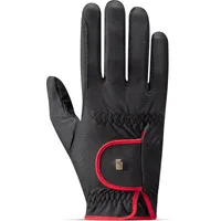 Roeckl Reithandschuh Lona - Black/red - 6
