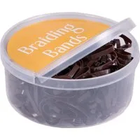 QHP Mähnengummi in der Box - Braun