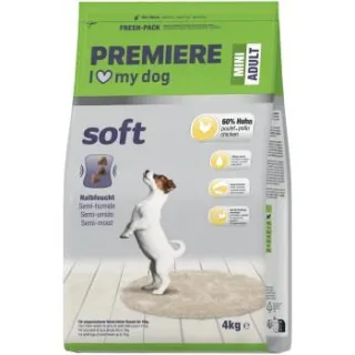 PREMIERE Soft Trockenfutter Hund Adult Mini Geflügel 4 kg