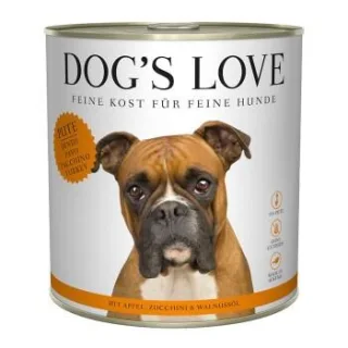 DOG'S LOVE Adult Classic Pute mit Apfel und Zucchini 6x800 g
