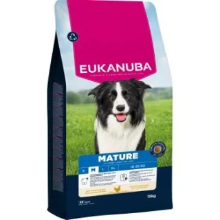 EUKANUBA Trockenfutter Hund, Mature, mittelgroß, Huhn 2x15 kg