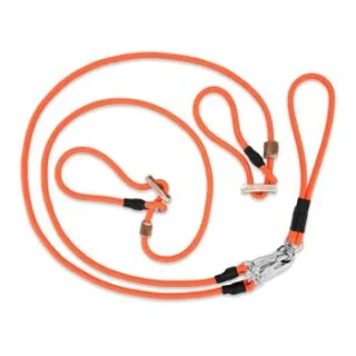 ROMNEYS Doppel-Moxonleine Durham für 2 Hunde, 130 cm orange