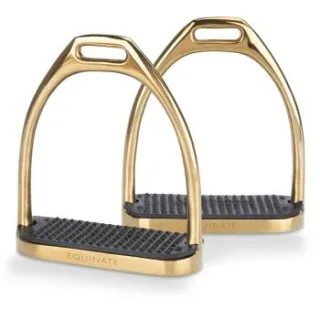Equinate Steigbügel Luna gold 12 cm