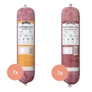 Simple BARF Menüs Rind & Huhn Paket 14x1 kg