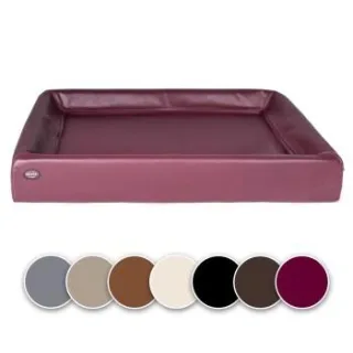 SABRO Hundebett KUDDE Kunstleder pink 60 cm, 70 cm