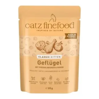 Catz finefood Nassfutter Katze Classic Kitten Geflügel 64x85 g