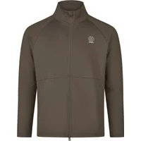 ESKADRON Zip-Shirt Male, graubraun - L
