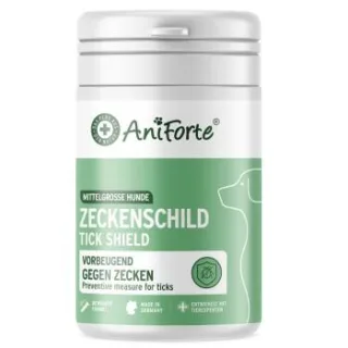 AniForte Zecken Schild (10 bis 35kg) für Hunde 60 Kapseln