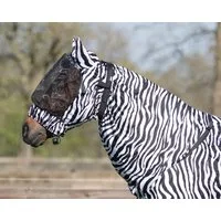 QHP Ekzem-Maske mit Ohren, Zebra - L