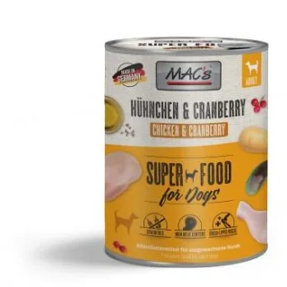 MAC's Nassfutter Hund Adult Hühnchen und Cranberry 6x800 g
