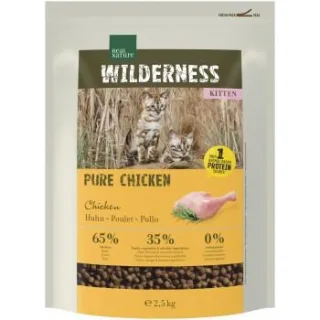 REAL NATURE WILDERNESS Trockenfutter Katze, Kitten, Pure Chicken 2,5 kg