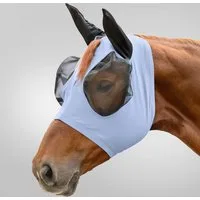 Waldhausen Fliegenmaske Puck Flex, pastellblau - Warmblut extra