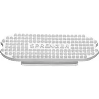 Sprenger Steigbügeleinlagen, Gummi weiß, Trittweite 12 cm - 1 Paar