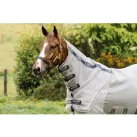 Horseware Ireland Rambo® Protector Neck Cover, Silver/Navy & White & Beige - XL
