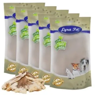 Lyra Pet Kaninchenohren mit Fell 5 kg