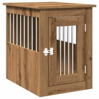 VidaXL Hundekäfig im Möbel-Stil eiche 62 cm, 45 cm, 59 cm