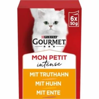 GOURMET Mon Petit Intense mit Ente, Huhn, Truthahn 48x50 g