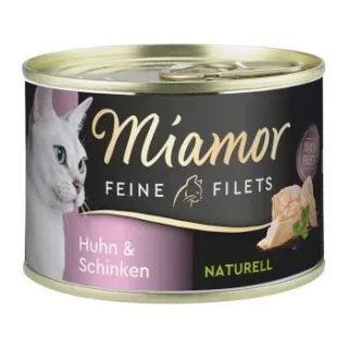 Miamor Feine Filets Naturell Huhn und Schinken 48x156 g