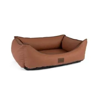 TrendPet Runa Kunstlederbett braun L