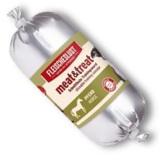 Fleischeslust Trainingswurst meat & treat Pferd 15x200g