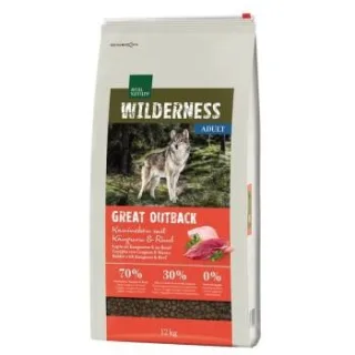 REAL NATURE WILDERNESS Trockenfutter Hund, Adult, Great Outback Kaninchen mit Känguru und Rind 12 kg