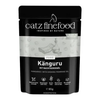 Catz finefood Nassfutter Katze Pure Adult Känguru 64x85 g